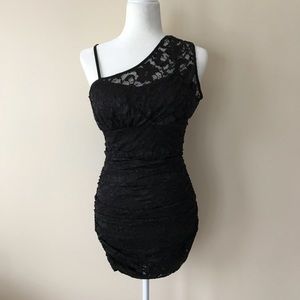 Forever 21 Chantilly Lace One shoulder dress